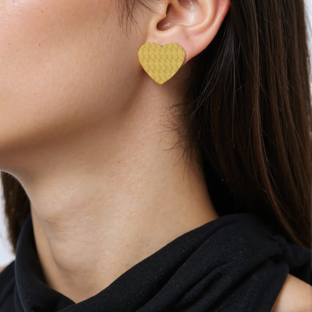 Brinco Vivante Coração Trançado