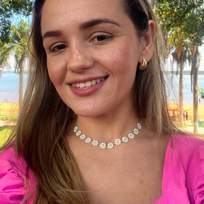 Choker Vivante Margaridas