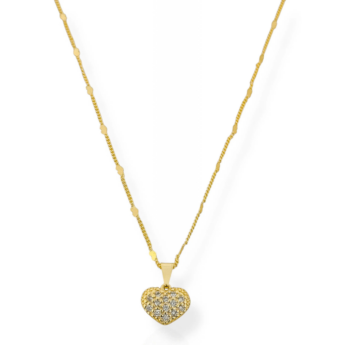 Colar Vivante Coração Cravejado